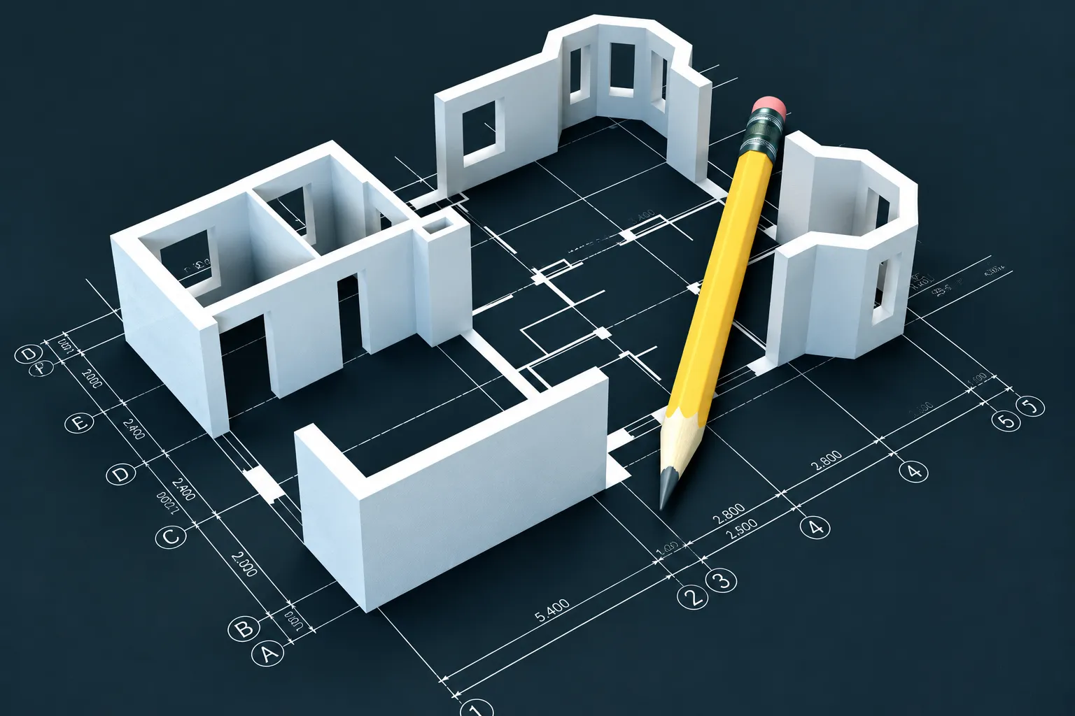 2D CAD To 3D ModelBIM Conversion